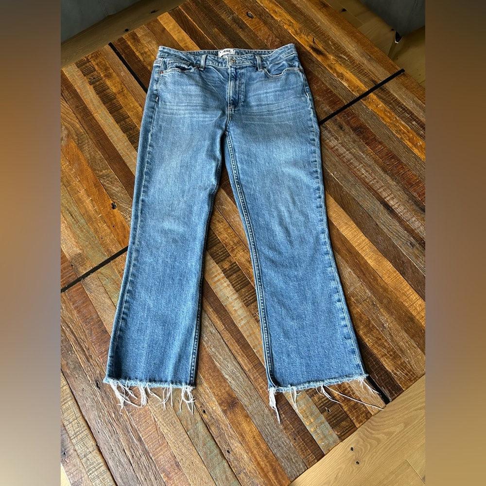 PAIGE Blue Flare & Wide Leg Jeans 30